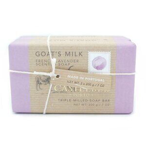 NEW Castelbel Porto 2 Piece Goat's Milk French Lavender Scented Bar Soaps 7 oz